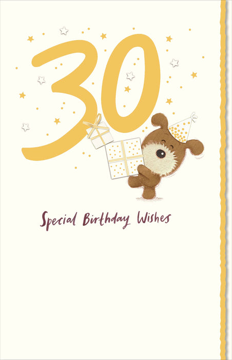 Birthday 30th Greeting Card From Lots of Woof Cute 735526 H535
