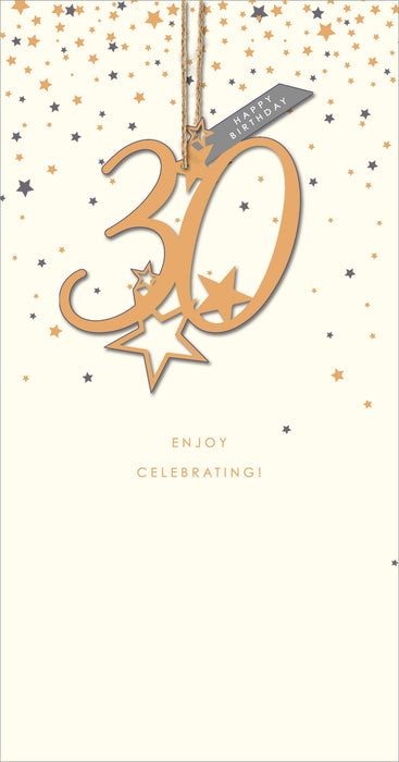 Birthday 30th Greeting Card From Starburst Conventional 736103 H643