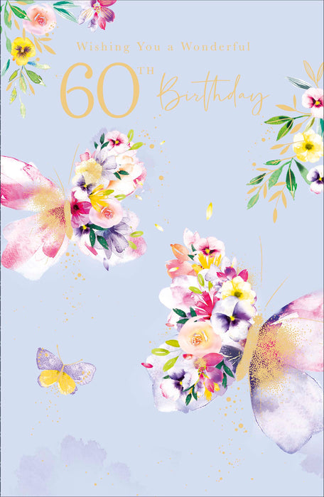 Birthday 60th Greeting Card From Gibson Core Line Conventional 736384 H1186