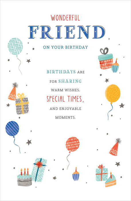 Birthday Friend Greeting Card From Thinking Of You Core Line Conventional 736562 A1442