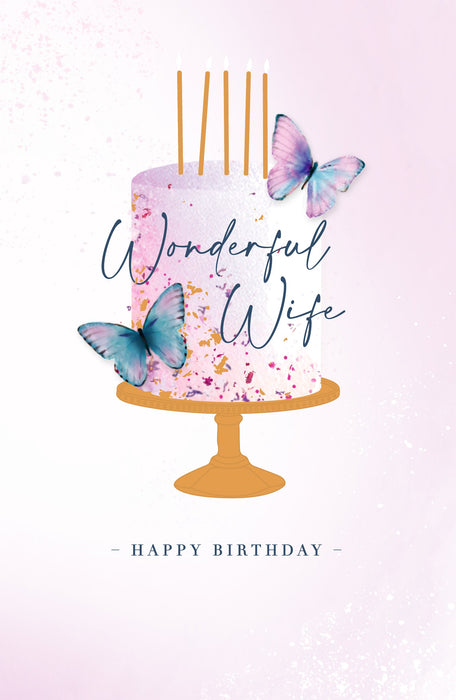 Birthday Wife Greeting Card From Victoria Ball Contemporary 738118 D631