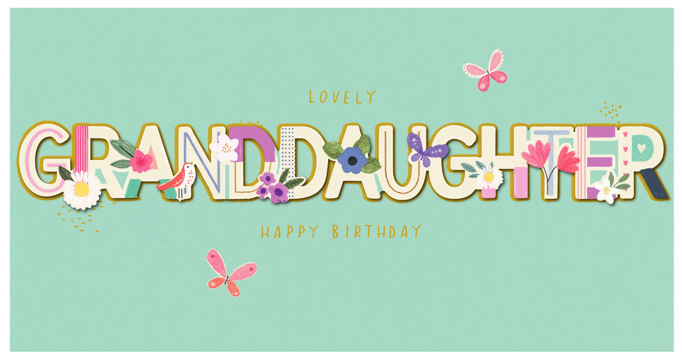 Birthday Granddaughter Greeting Card From Carlton Core Line Conventional 738122 E1173