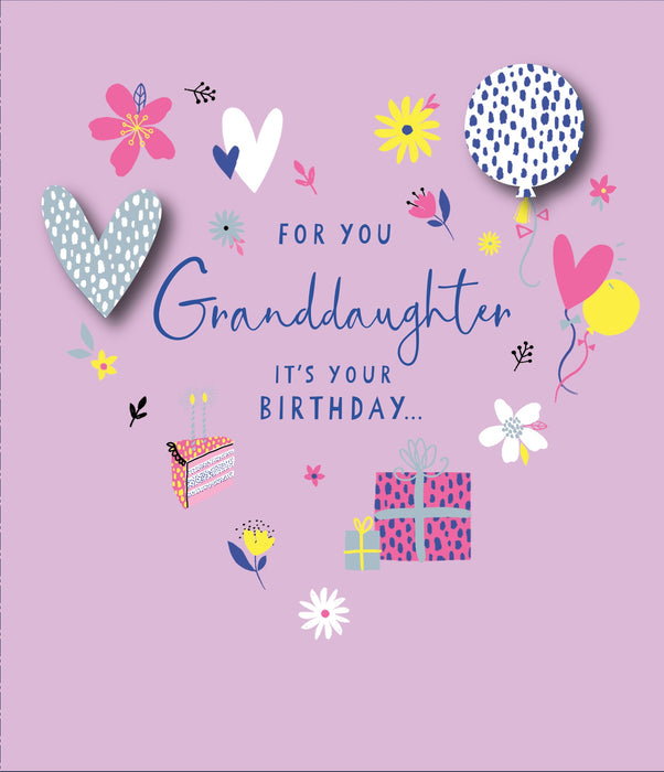 Birthday Granddaughter Greeting Card From Carlton Core Line Conventional 738622 E638