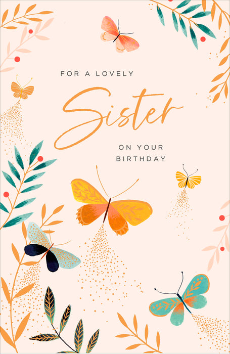 Birthday Sister Greeting Card From Gibson Core Line Conventional 738983 E747