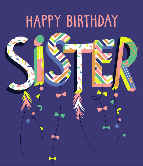 Birthday Sister Greeting Card From Carlton Core Line Conventional 738987 E426