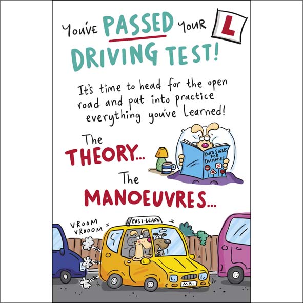 Congrats Driving Test Greeting Card From Giggles Humour 739038 B218