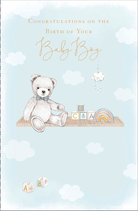 Birth Congrats Boy Greeting Card From Gibson Core Line Conventional 740828 B11128