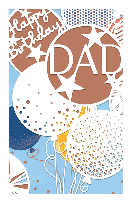 Birthday Dad Greeting Card From Letters & Lasers Conventional 744112 G1397