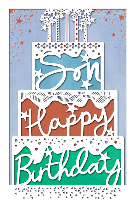 Birthday Son Greeting Card From Letters & Lasers Conventional 744124 F14107