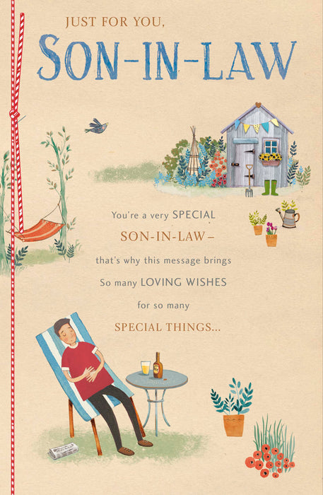 Birthday Son In Law Greeting Card From Carlton Core Line Conventional 744127 F15116