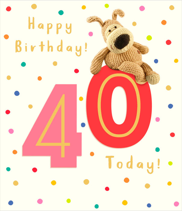 Birthday 40th Greeting Card From Boofle Cute 766637 H536