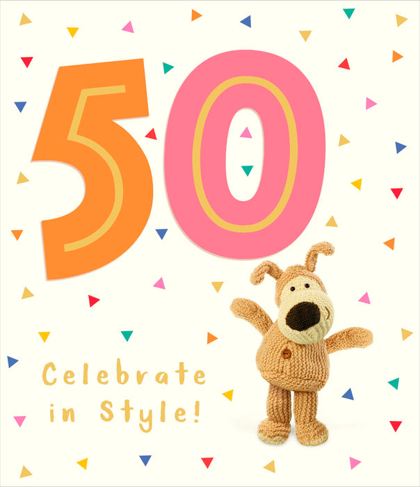 Birthday 50th Greeting Card From Boofle Cute 766638 H429