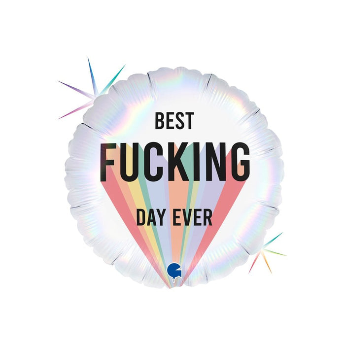 RUDE* Best Fucking Day Ever Balloon Helium (Optional Helium Inflation)