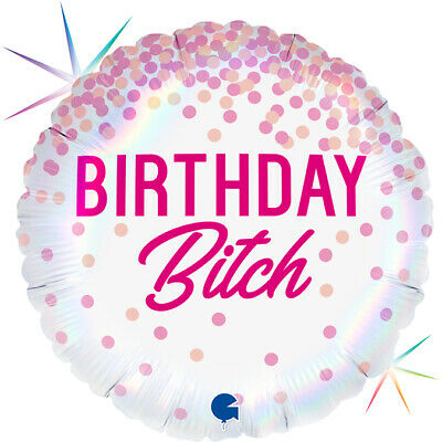 RUDE* Birthday Bitch Balloon Helium (Optional Helium Inflation)