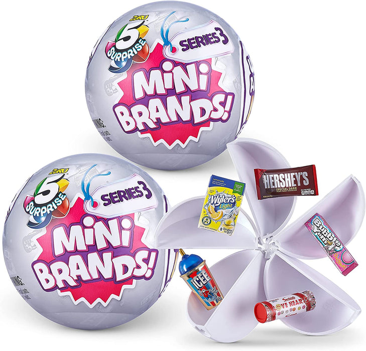 5 Surprise Mini Brands - Series 3 Ball By ZURU