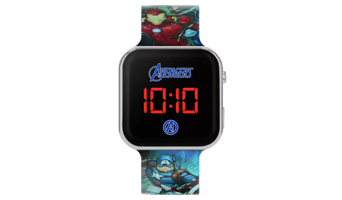 Disney Marvel Avengers Kid's Digital Silicone Strap Watch