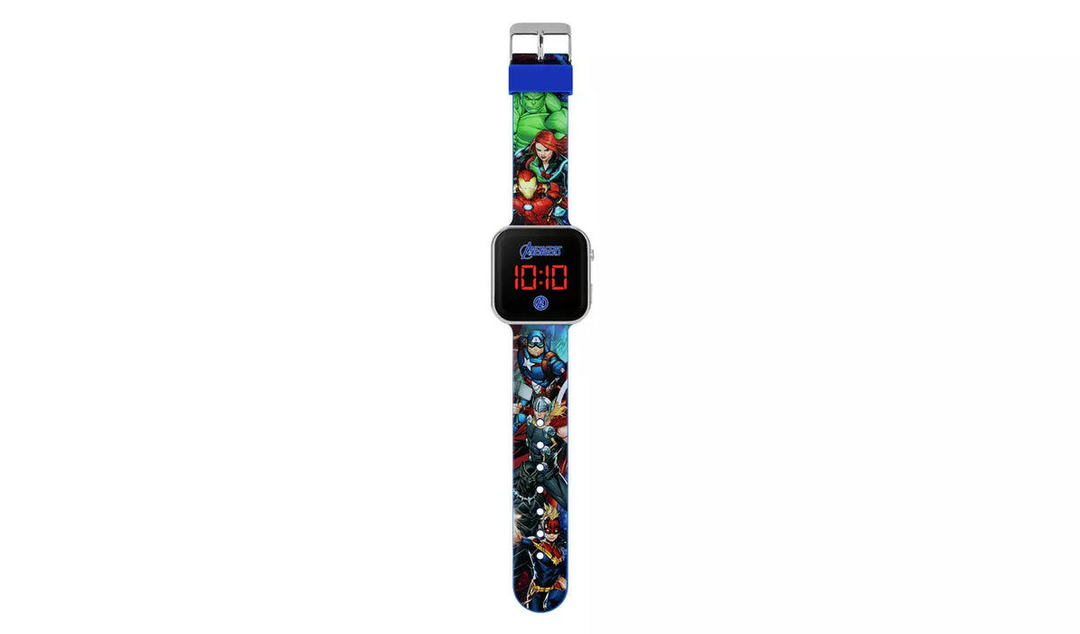 Disney Marvel Avengers Kid's Digital Silicone Strap Watch