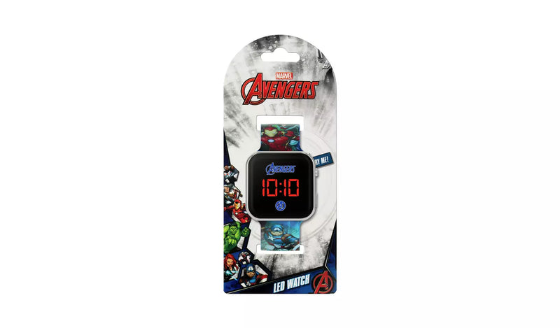 Disney Marvel Avengers Kid's Digital Silicone Strap Watch