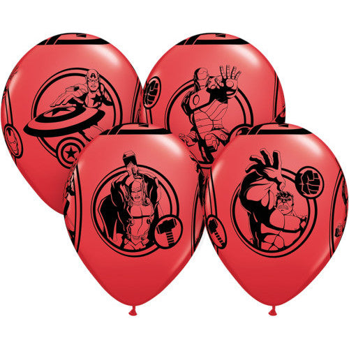 Avengers Balloons 6 Pack - Optional Helium inflation
