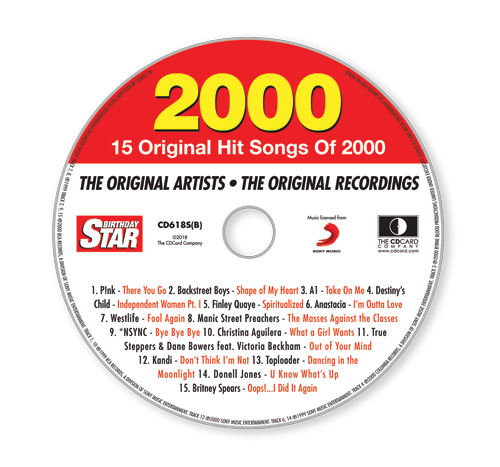 Birthday Star 2000 CD Music Greeting Card Special Year