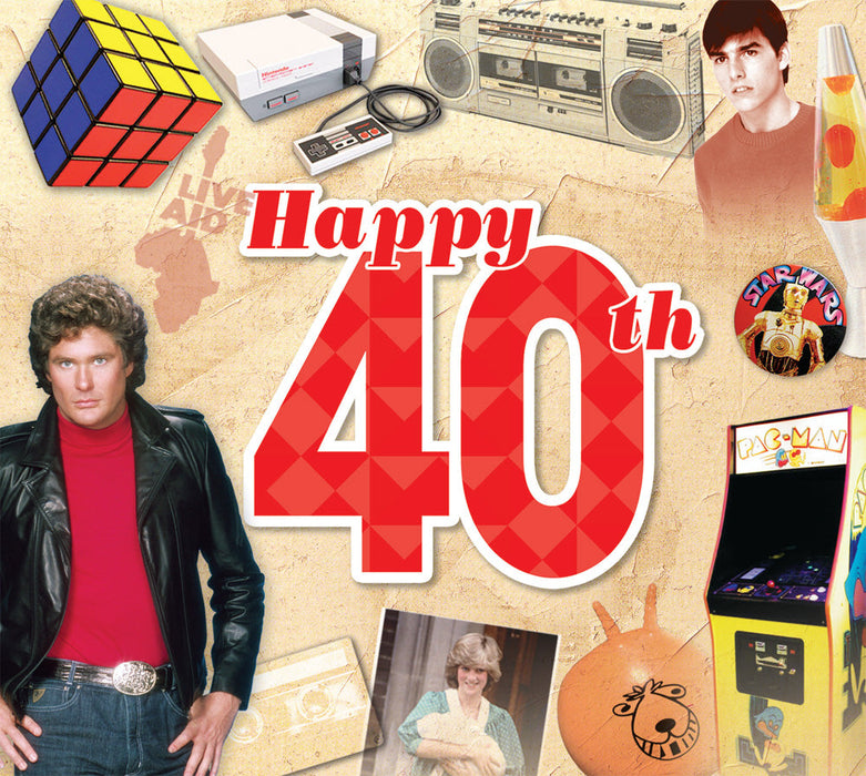 Happy 40th Birthday CD Music Greeting Card Special Year