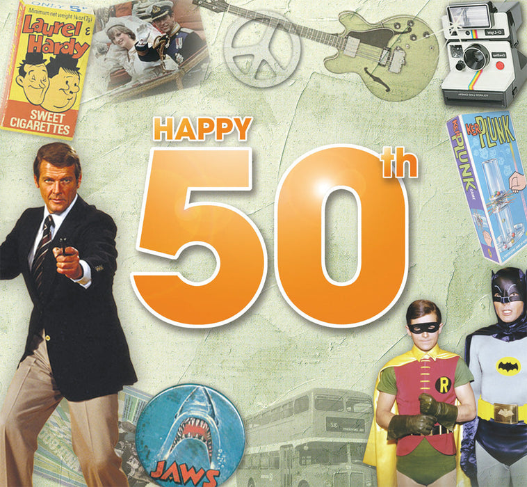 Happy 50th Birthday CD Music Greeting Card Special Year