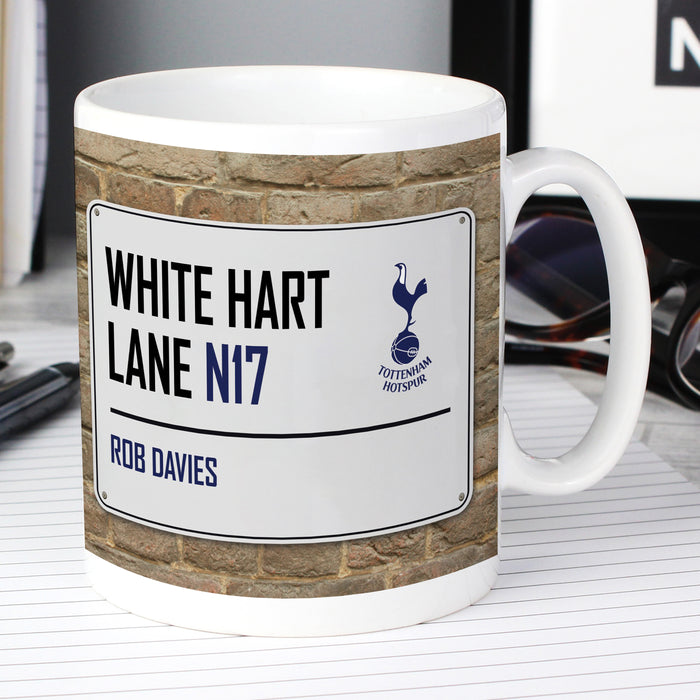 Personalised Mug Tottenham Hotspur Street Sign
