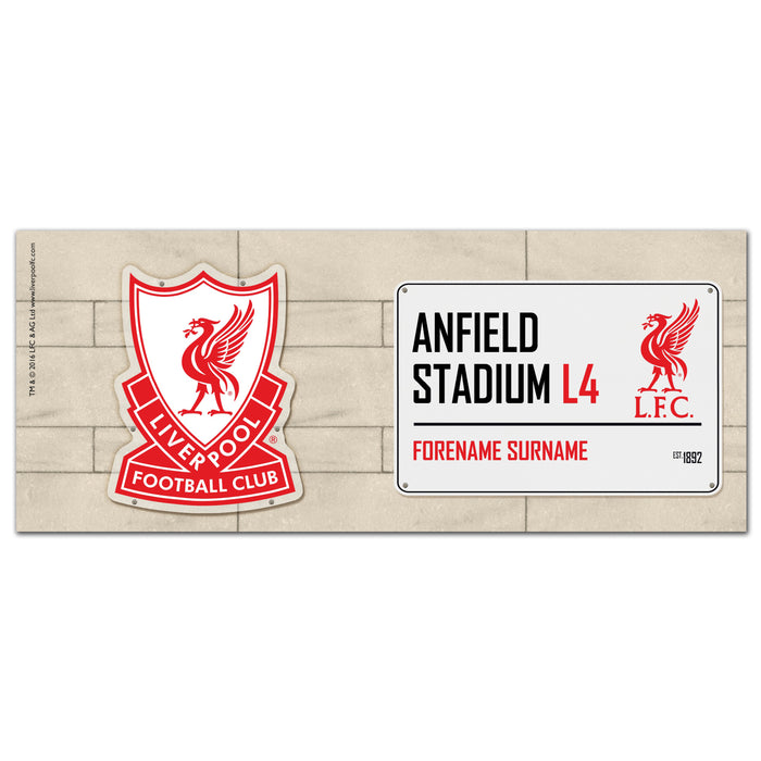 Personalised Mug Liverpool FC Street Sign