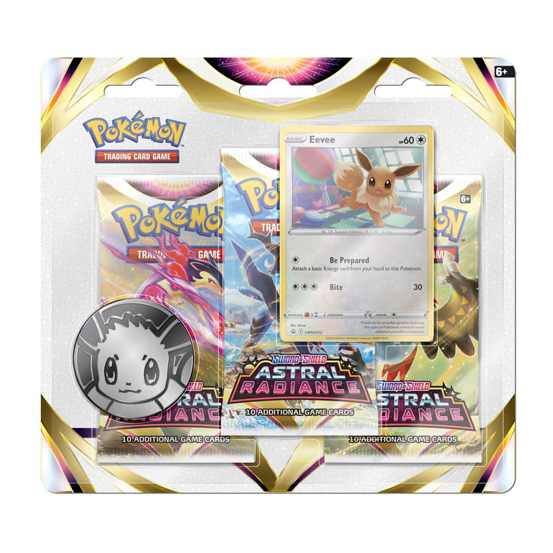 Pokémon TCG: Sword & Shield-Astral Radiance 3 Booster Packs, Coin and Promo Card