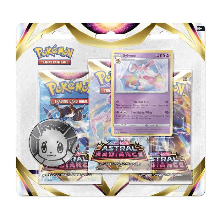 Pokémon TCG: Sword & Shield-Astral Radiance 3 Booster Packs, Coin and Promo Card