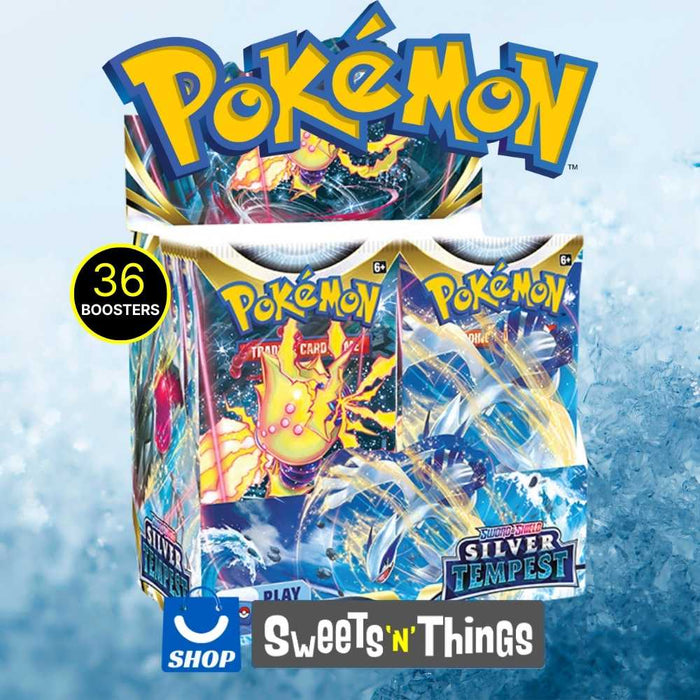Pokemon Booster Box (36 packs) - Sword and Shield 12 Silver Tempest Sweets 'n' Things Pokemon Booster Box (36 packs) - Sword and Shield 12 Silver Tempest Sweets 'n' Things