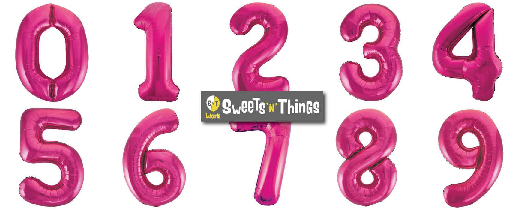 Pink Number 6 Giant Foil Helium Balloon 34" (Optional Helium Inflation)