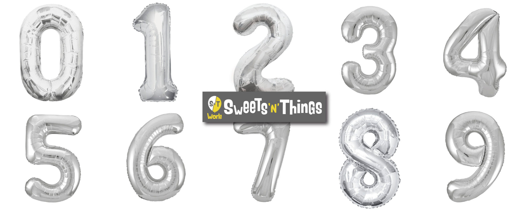 Silver Number 0 Giant Foil Helium Balloon 34" (Optional Helium Inflation)