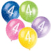 Assorted 4th Birthday Party Latex Balloons x 5 (Optional Inflation) - Sweets 'n' Things