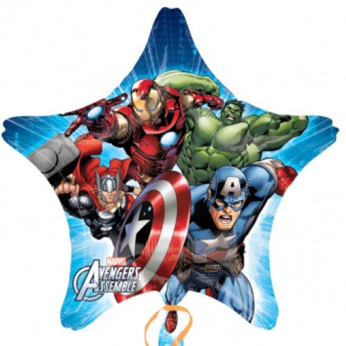 Avengers Star Balloon SuperShape Helium Foil Balloon - 32" (Inflated) - Sweets 'n' Things