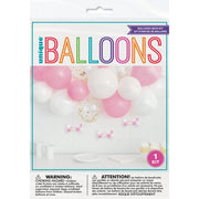 Balloon Arch Kit Pink Gingham Birthday - Sweets 'n' Things