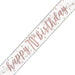Banner Happy 70th Birthday Rose Gold Glitz - Sweets 'n' Things