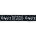 Banner Happy Birthday Black Glitz - Sweets 'n' Things