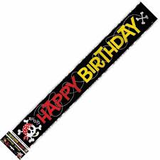 Banner Happy Birthday Pirate Holographic Party - Sweets 'n' Things