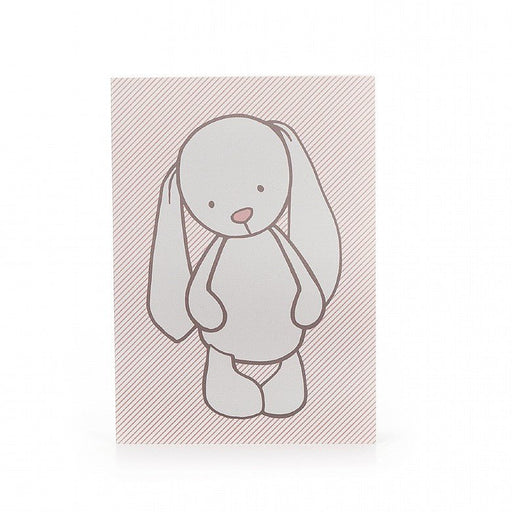 Bashful Bunny Pink Stripes A6 Note Book - Sweets 'n' Things
