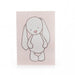 Bashful Bunny Pink Stripes A6 Note Book - Sweets 'n' Things