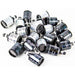 Birthday Black and Silver Glitz Holographic Poppers, 20ct - Sweets 'n' Things
