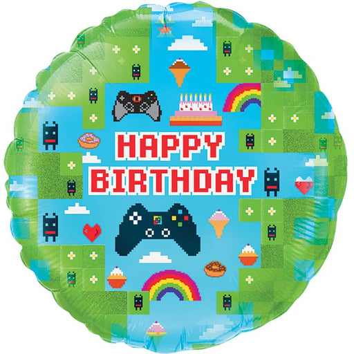 Blox Game Birthday Foil Balloon (Optional Helium Inflation) - Sweets 'n' Things