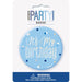 Blue Glitz Happy Birthday Badge 3" - Sweets 'n' Things