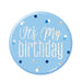 Blue Glitz Happy Birthday Badge 3" - Sweets 'n' Things