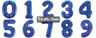 Blue Number 1 Giant Foil Helium Balloon 34" (Inflated) - Sweets 'n' Things