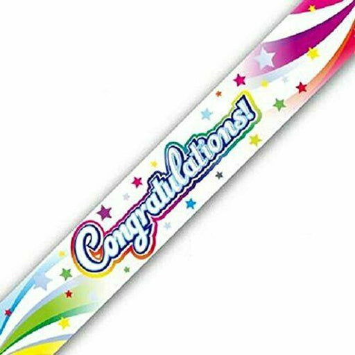 Congratulations Banner 9ft Long - Sweets 'n' Things