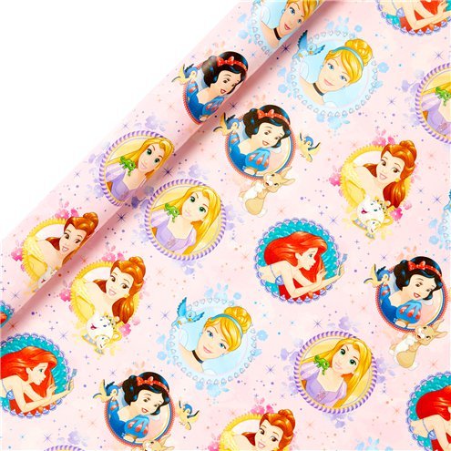 Disney Princess Wrapping Paper Roll - 2m - Sweets 'n' Things