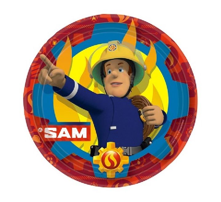 Fireman Sam Party Lunch Plates - Sweets 'n' Things