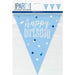 Flag Banner Blue Glitz "Happy Birthday" Foil - Sweets 'n' Things